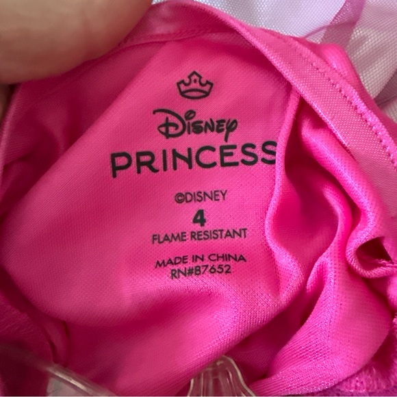 NWT Girls Disney Princess Fantasy Nightgown Rainbow Sz 4 Short Sleeve Flowy New - Picture 7 of 7